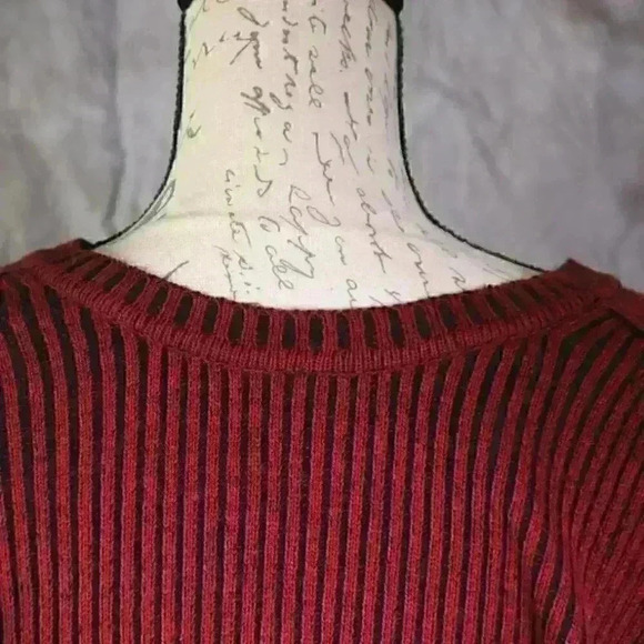 Chereskin Sweater, men's red/black stripe size XXL long sleeve sweater - Picture 3 of 9